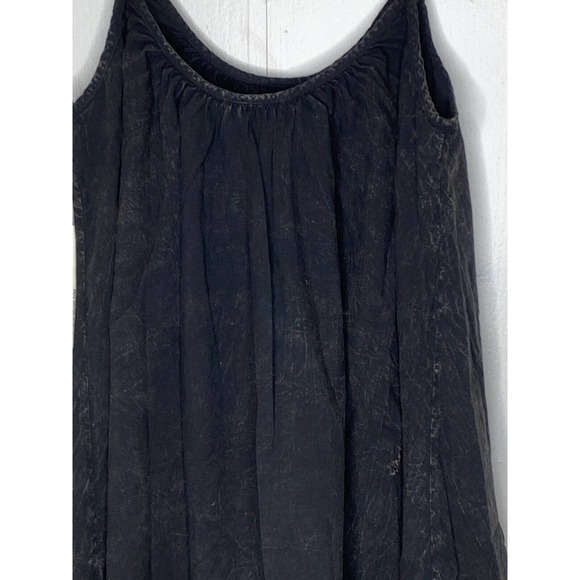 Lacausa Womens Reina Mini Dress Size Medium Ruffle‎ Adjustable Straps Black - Picture 9 of 12